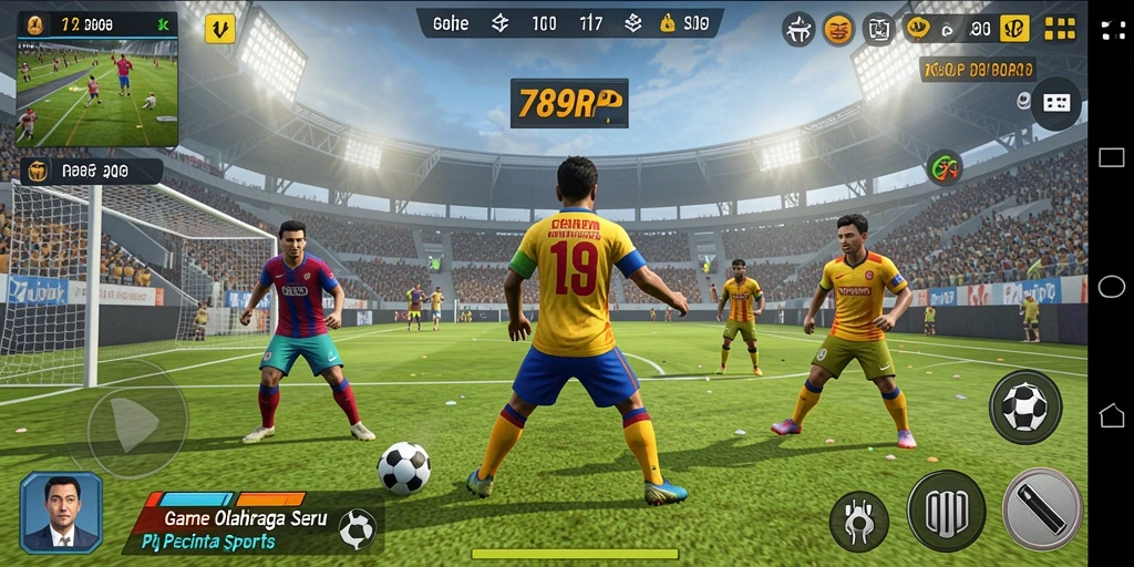 Menampilkan aksi seru dalam gameplay olahraga di 789RP.