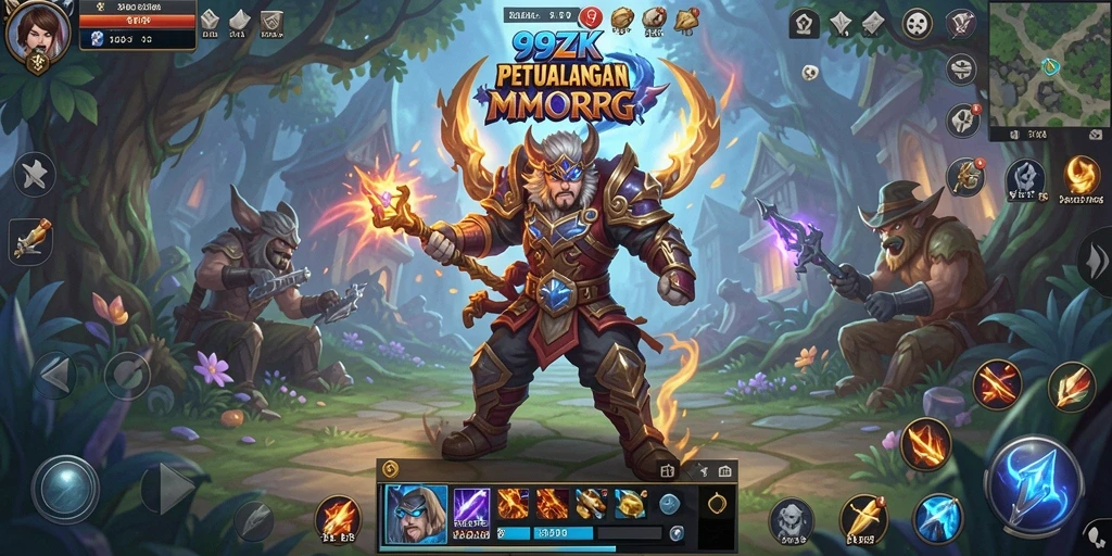 Gameplay <strong>99ZK</strong> yang seru dan penuh aksi di dunia MMORPG.