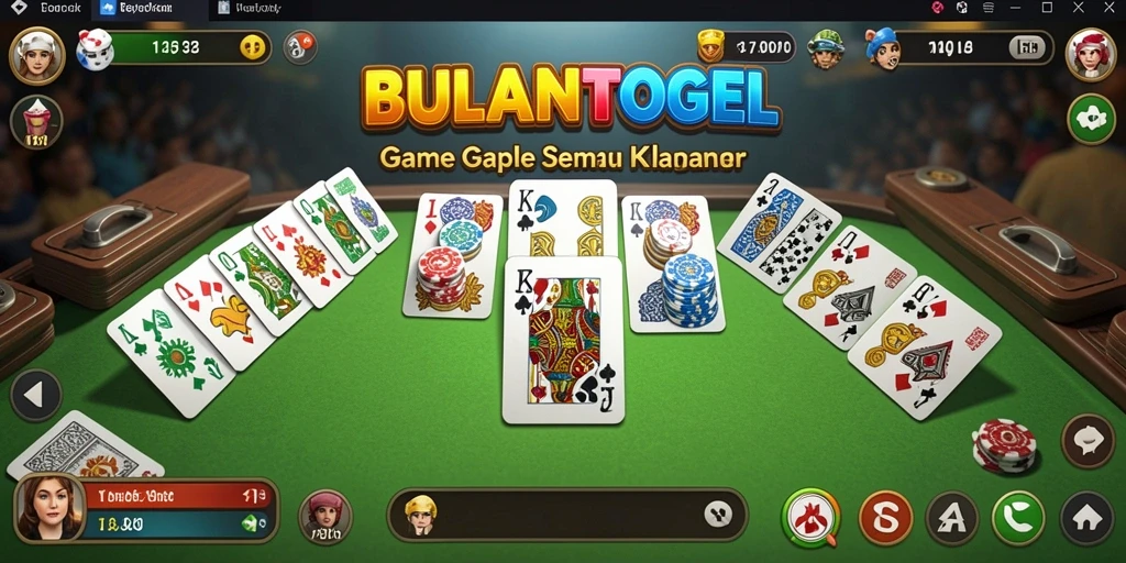 Gameplay seru BULANTOGEL saat bermain Gaple.