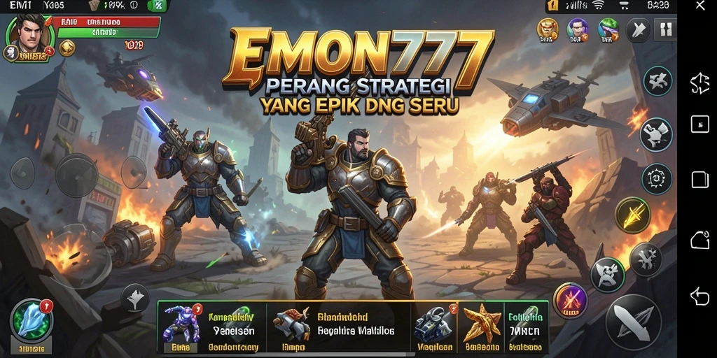 Tampilan gameplay strategi yang menarik dan menegangkan.