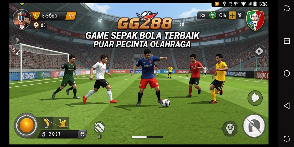 Tangkapan layar gameplay GG288 dengan aksi seru di lapangan.