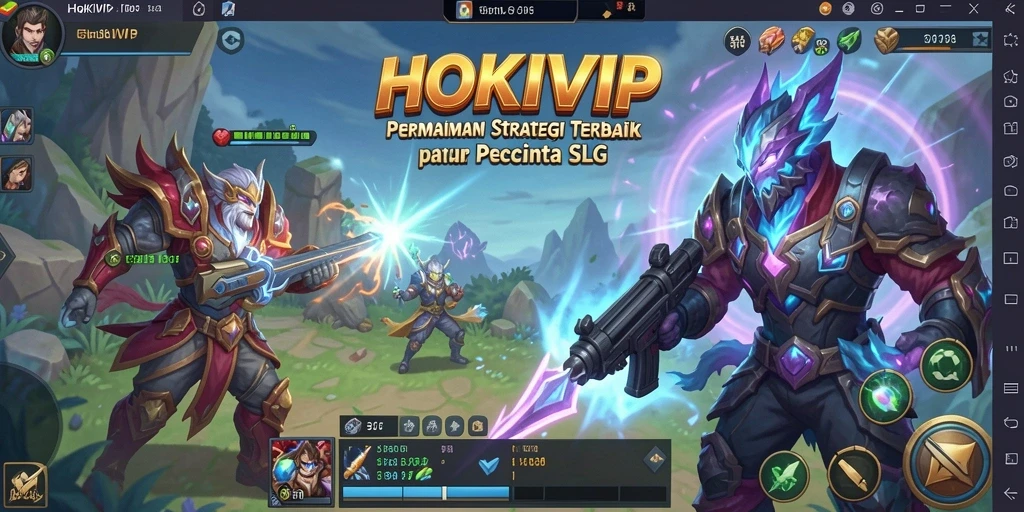 Tangkapan layar gameplay HOKIVIP menampilkan aksi strategi yang mendebarkan.