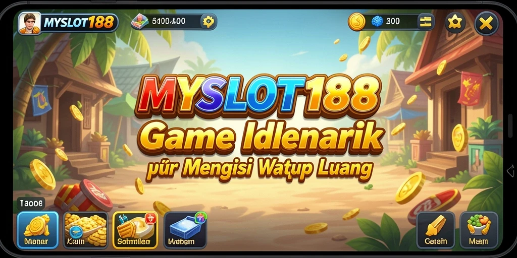 Screenshot gameplay MYSLOT188 menampilkan aktivitas seru dalam game Idle.