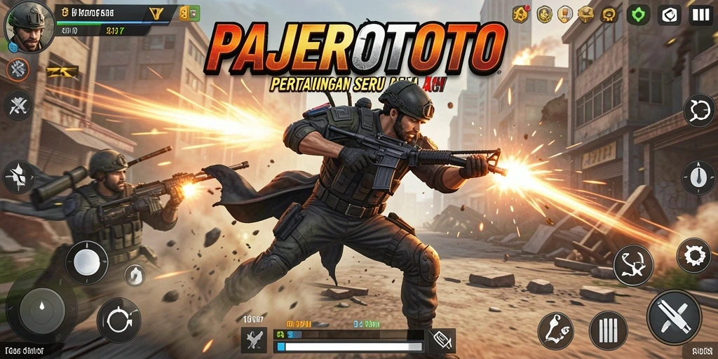 Screenshot utama PAJEROTOTO menunjukkan aksi pertarungan yang mendebarkan.