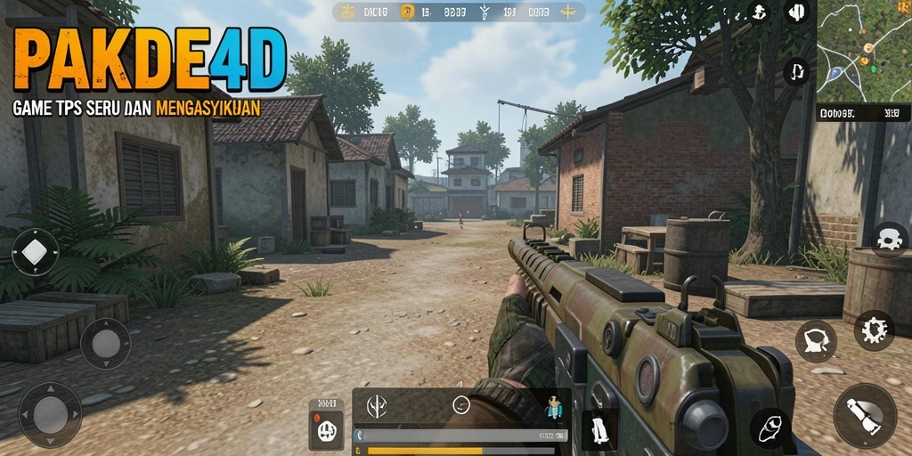 Screenshot gameplay PAKDE4D yang menunjukkan aksi seru di arena.