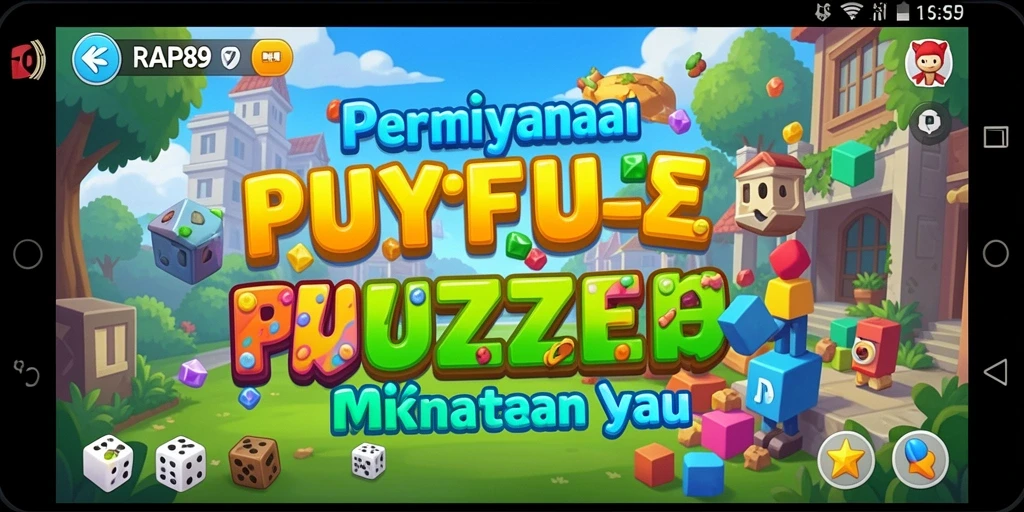 Screenshot menunjukkan gameplay menantang dari RAP89 dengan teka-teki menarik.