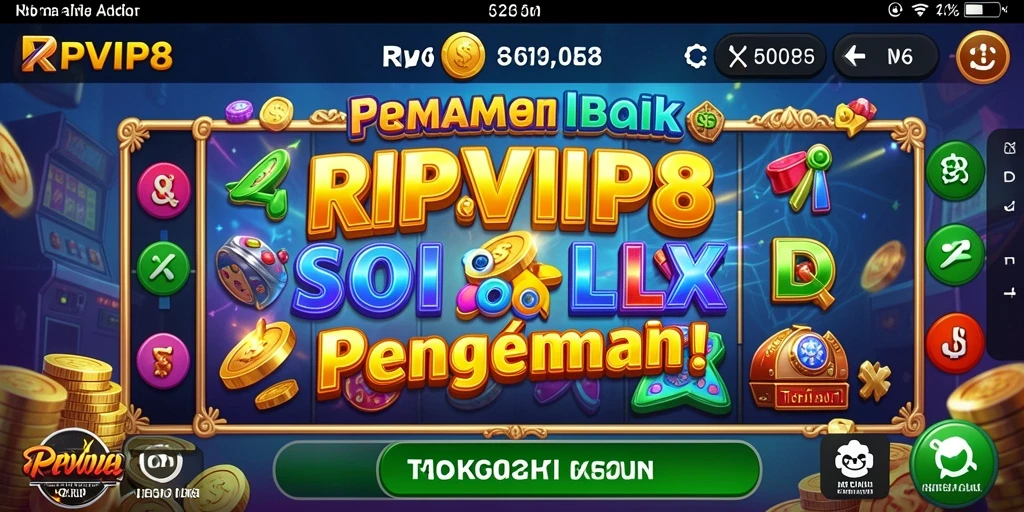 Tangkapan layar RPVIP8 menunjukkan aksi permainan slot yang mendebarkan.