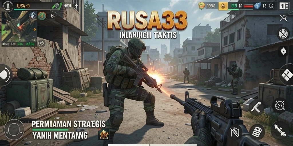 Tampilan gameplay RUSA33 yang dinamis dan mendebarkan.